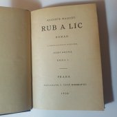 kniha Rub a líc román, F. Topič 1926