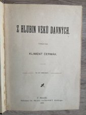 kniha Z hlubin věků dávných, František Bačkovský 1906