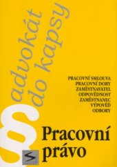 kniha Pracovní právo pracovní smlouva, pracovní doby, zaměstnavatel, odpovědnost, zaměstnanec, výpověd, odbory, Sokrates 2005