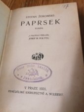 kniha Paprsek román, Alois Neubert 1921