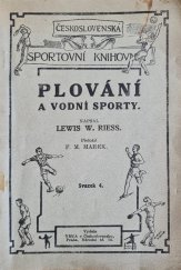 kniha Plování a vodní sporty, YMCA 1923