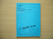 kniha Kauzální přístup a psychologicko-metodologická analýza jednání, Academia 1985