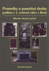 kniha Pomníky a pamětní desky padlým v 1. světové válce v Brně, Šimon Ryšavý 2008