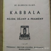 kniha Kabbala Pojem, dějiny a prameny, Zmatlík a Palička 1938