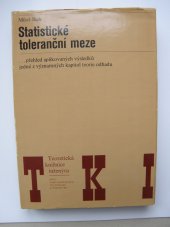 kniha Statistické toleranční meze, SNTL 1988