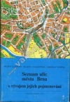 kniha Seznam ulic města Brna s vývojem jejich pojmenování, Muzejní a vlastivědná společnost 1984