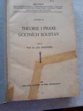 kniha Theorie i praxe účetních soustav, Archiv 1920