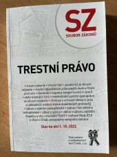 kniha Trestní právo (soubor zákonů) stav ke dni 1. 10. 2022, Aleš Čeněk 2022