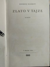 kniha Zlato v tajze Román, Práce 1950