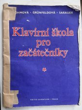kniha Klavírní škola pro začátečníky  Editio Supraphon, Státní nakladatelství krásné literatury, hudby a umění 1988