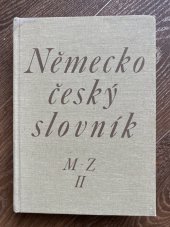 kniha Německo český slovník M-Z II, Státní pedagogické nakladatelství  1988