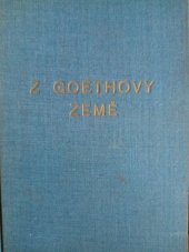 kniha Z Goethovy země, Fr. Borový 1925