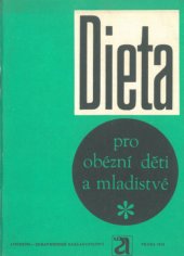 kniha Dieta pro obézní děti a mladistvé, Avicenum 1976