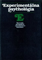 kniha Experimentálna psychológia, Slovenské pedagogické nakladateľstvo 1986