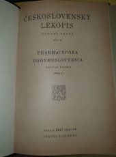kniha Československý lékopis (ČsL 1) = Pharmacopoea Bohemoslovenica (PhBs 1), Ministerstvo zdravotnictví 1947
