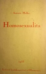 kniha Homosexualita Studie morální, Lidové knihkupectví 1933