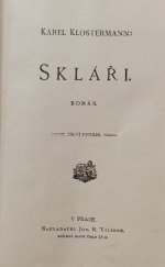 kniha Skláři Rom., Jos. R. Vilímek 1920