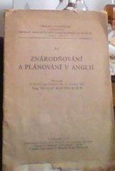 kniha Znárodňování a plánování v Anglii, Česká společnost národohospodářská 1947