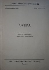kniha Optika Určeno pro posl. fak. elektrotechn., SNTL 1964