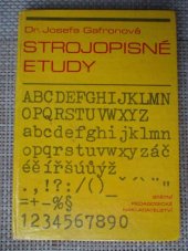 kniha Strojopisné etudy texty k zvýšení zdatnosti v opisu naslepo, SPN 1973