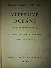 kniha Vítězové oceánu Dobrodružný román, Melantrich 1929