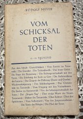 kniha Vom Schicksal der Toten, Verlag 1934