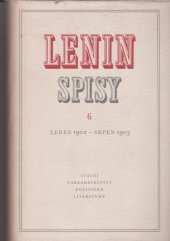 kniha Spisy Sv. 6, - Leden 1902 - srpen 1903, SNPL 1953