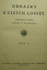 kniha Obrázky z cizích lovišť, s.n. 1921