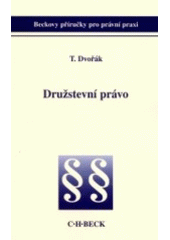kniha Družstevní právo, C. H. Beck 2001