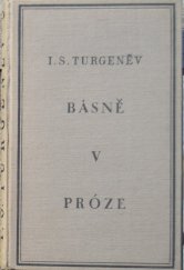 kniha Básně v próze, Stanislav Minařík 1931