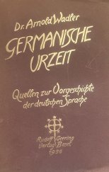 kniha Germanische Urzeit, Verlag 1936