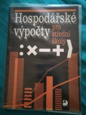 kniha Hospodářské výpočty pracovní sbírka úloh pro střední školy, Scientia medica 2000