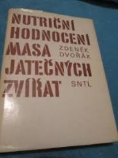 kniha Nutriční hodnocení masa jatečných zvířat, SNTL 1987