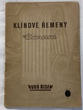 kniha Klínové řemeny Barum, Rudý říjen 1960