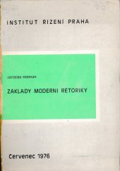kniha Základy moderní rétoriky studijní text, SPN 1976