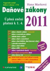 kniha Daňové zákony 2011 úplná znění platná k 1.4.2011, Grada 2011