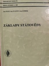 kniha Základy státovědy, Masarykova univerzita 2006