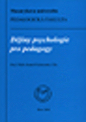 kniha Dějiny psychologie pro pedagogy, Masarykova univerzita 2008
