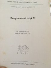 kniha Programovací jazyk C, ČVUT 1991