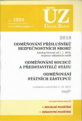 kniha ÚZ č. 1234 Odměňování příslušníků bezpečnostních sborů, soudců - úplné znění předpisů, Sagit 2017