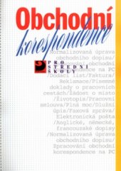 kniha Obchodní korespondence pro střední školy, Fortuna 2000