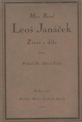 kniha Leoš Janáček život a dílo, Hudební Matice Umělecké Besedy 1924