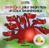 kniha Sedmička jako sedm hlav dráčka Sedmihlávka Abeceda není věda, výuková knížka, De Agostini 2010