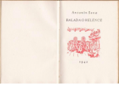kniha Balada o Helence Z Knihy baladické, s.n. 1942