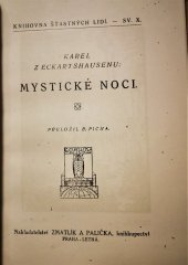 kniha Mystické noci, Zmatlík a Palička 1921