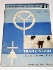 kniha Tranzistory a jejich použití v radioamatérské praxi, Vydavatelství obchodu 1956