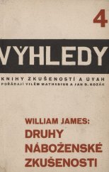 kniha Druhy náboženské zkušenosti, Melantrich 1930