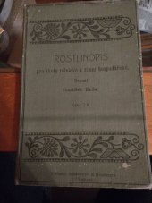 kniha Rostlinopis pro školy rolnické a zimní hospodářské, Promberger 1906