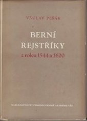 kniha Berní rejstříky z roku 1544 a 1620, Československá akademie věd 1953