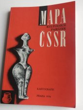 kniha Mapa kulturních památek ČSSR [měřítko] 1:500 000, Kartografie 1976